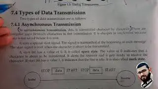 Types of data transmission , Asynchronous transmission, Synchronous transmission , Data transmission
