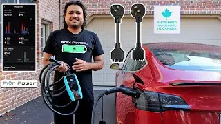 Electric Vehicle Portable Charger With Power Monitoring & Scheduling - Pion Power Tesla Alternative