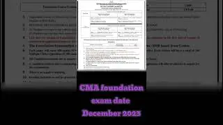 #ICMAI exam date December 2023 so ready for the exam #cma