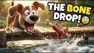 The Dog and The Shadow | 3D Animated Bedtime Story for Kids | Aesop's Fables