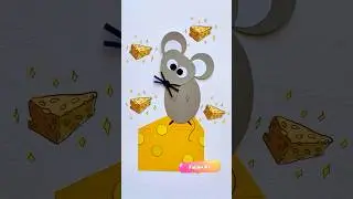 Cute Paper Mouse 🩷 Simple Craft For Kids