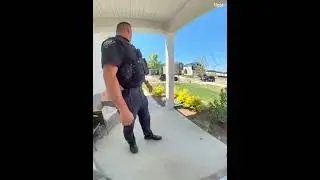 Police Gets Mad After A Guy Ignored Him And Slammed The Door In Face After Asking About A Girl