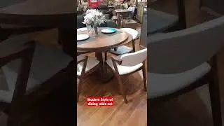 10 Seconds Modern Style Round Dining Table Set!