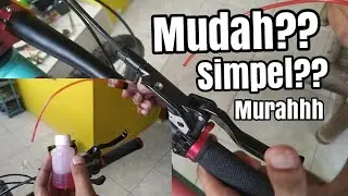 Cara bleeding rem hidrolik sepeda radius //cara mengisi minyak rem hidrolik radius sepeda