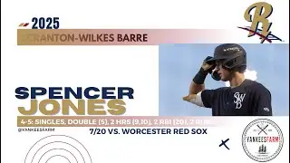 Spencer Jones Vs. Worcester Red Sox 7/20/25