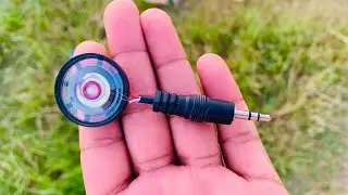 DIY how to make simple amplifier with aux cable and mini speakers at home 
