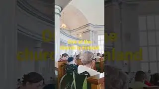 Church day in one of the church in Finland. It was very solemn. #churchday #church #finland