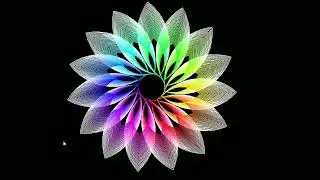 Superb Graphics 🪷🌈 With Python Turtle🐢 | Awesome  Flower Graphics | #codecreaterskr #video