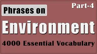 4000 Essential English Words (Environment Phrases) #4