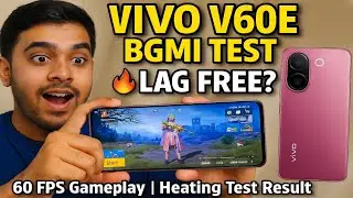 Vivo V60e BGMI Test | FPS, Heating & Battery Drain Test 🔥 | Vivo V60e Gaming Review