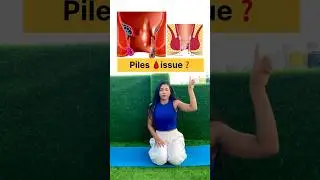 Try this yoga for Piles 🩸| Improve Hemorrhoids |  cure Piles at home #yoga #health #youtubeshorts