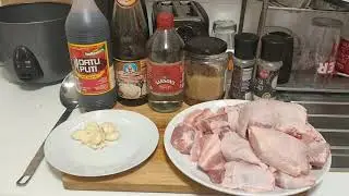 Chicken and Pork Adobo Main Ingredients | Home Cooking | Recipes | Filipino Original Style
