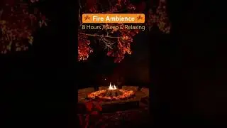 🍁 Cozy Cabin Fireplace Ambience - Deep Sleep Rain Sounds #cozycabinambience #fireplace #rainsounds