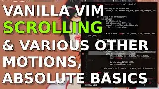 vim: Scrolling and 
