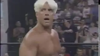 Ric Flair vs Lizmark Jr in a rare match on WCW Worldwide