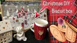 How to make simple Christmas DIY with biscuit box, Easy paper crafts, Sweet England99