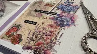 ASMR Scrapbook with me | Pink September Theme | Relaxing Stationery Sounds | No Talking