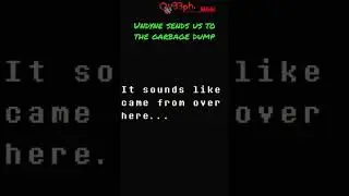 Undertale 🐟👇🏻🚮 Undyne sends us to the garbage dump #undertale #waterfall #undyne #tobyfox
