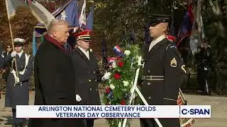 Tomb of the Unknown Soldier at Arlington National Cemetery on Veterans Day