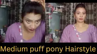 New Puff Hairstyle for Medium Girls!! Hairstyle // Easy Hairstyles Raji beauty tutorial 🥰🥰