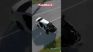 BMW 525i crash flashback ⚡🚗😱 beamng drive #shorts      |       Credit - @Beamflick