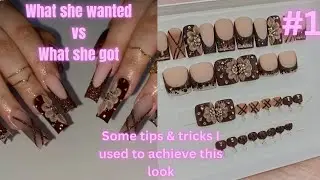 What she wanted VS what she got! Press on nail order| Episode: 1