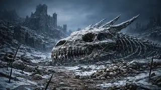 10 Hours – Forgotten Dragon Remains | Dark Drone Ambience for Sleep & Focus
