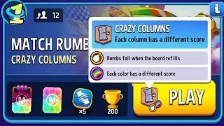 Crazy Column Bombs Away Rainbow Rumble Match |  Match Masters