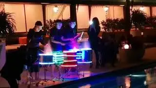 LIVE DUBAI LED DRUM SHOW FULL OF COLOUR