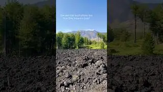 Just some leftover lava from the Etna Volcano in Sicily, Italy.. #mountain #volcano #shorts #nature
