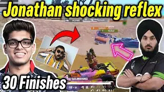 Jonathan shocking reflex 😲 Godlike 30 kills domination wipe back to back squads 🥵