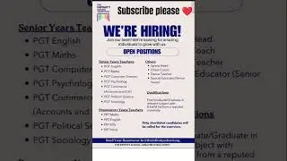 #noida school #jobs#vacancy #teacher#teaching #reasoning #mathstricks#vacancy#tgt #pgt#song#govtjobs