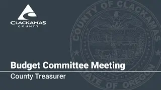 County Treasurer - 2021 Budget Presentation