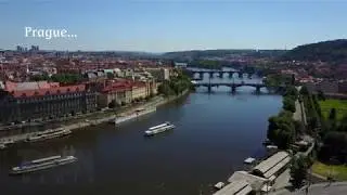 Aerial footage - Prague, Czech Republic