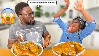 ACTING SCARED OF MY AFRICAN DAD TO SEE HOW HE REACTS PRANK *MUST WATCH*
