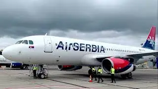 Air Serbia   Timelapse Painting of an Airbus A320 @SRFlights