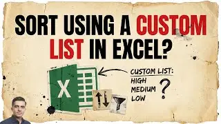 Как отсортировать данные с помощью пользовательского списка в Excel? Сортировка данных в заданном...
