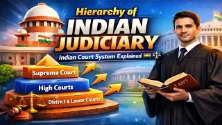 Hierarchy of Indian Judiciary | Indian Court System Explained 🇮🇳⚖️ #supremecourt #upsc 