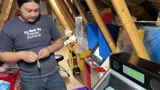 Game Center Saru series #13: old tiny Japanese woody cabinet for the loft section!