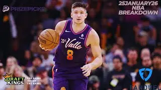 HOW TO WIN ($20,000) | 25JANUARY26 | NBA DFS SLATE BREAKDOWN AND BEST PICKS