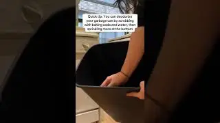 Quick Tip: You can use baking soda to deodorize your garbage can