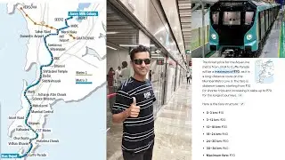 Aqua Line 3 Metro AARE COLONY JVLR to CUFFE PARADE MUMBAI | Underground Metro Mumbai