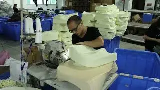 Gel seat cushion production line