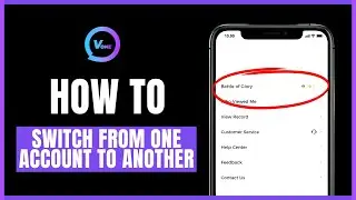 How to switch from one account to another on Vone