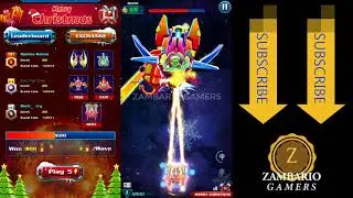 Galaxy Attack Alien Shooter Merry Christmas Event 2020 Level 10 | Krampus Boss | Zambario Gamers