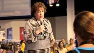 Debbie Phelps with Ask, Listen, Learn at the USA Swim Trials