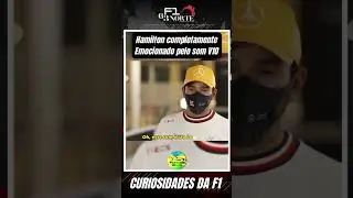 LEWIS HAMILTON SE EMOCIONA AO ESCUTAR O RONCO DO MOTOR V10!!!