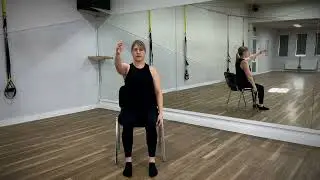 15 Seated arm raises