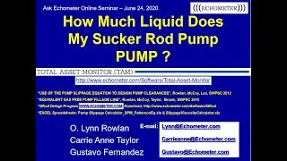 Ask Echometer Session 6   June 24 2020 Liquid in Pump