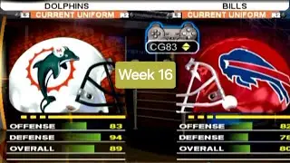 Week 16: Dolphins vs Bills Season ESPN NFL 2K4